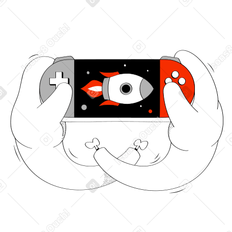 Handheld console Illustration in PNG, SVG