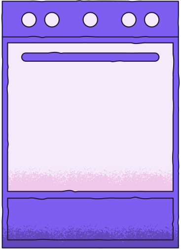purple stove PNG, SVG
