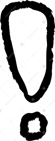 Угольный восклицательный знак в PNG, SVG