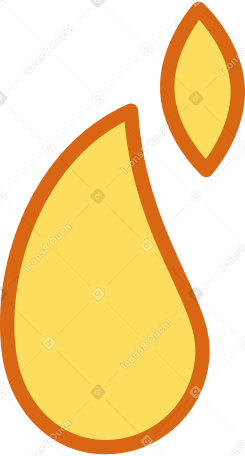 Flamme klein PNG, SVG