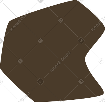 Brown polygon PNG, SVG