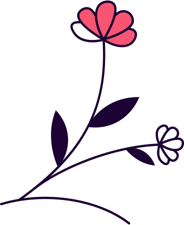 painted flower PNG, SVG