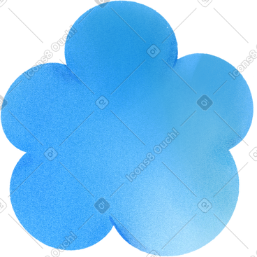 Blue flower PNG, SVG