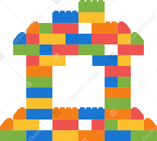 ビルディングブロックハウス のpngとsvgでのイラスト