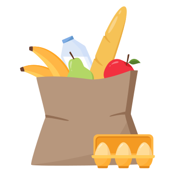 Grocery bag PNG, SVG