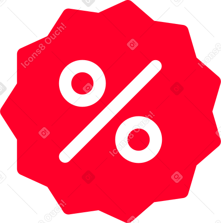 sale percent sticker PNG、SVG