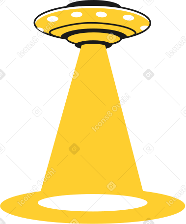 ufo middle Illustration in PNG, SVG
