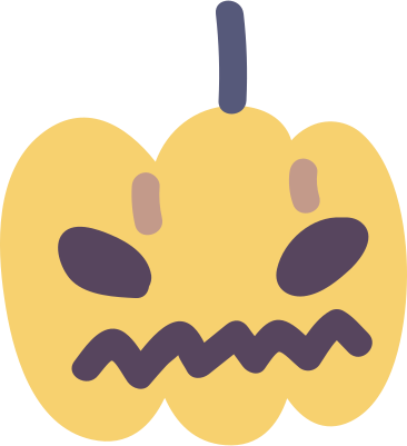 Pumpkin for halloween PNG, SVG