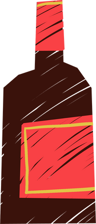 wine Illustration in PNG, SVG