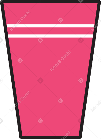 cup with two stripes PNG, SVG
