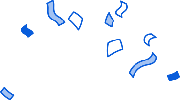 Blaues konfetti PNG, SVG