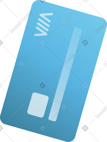 Dark blue credit card PNG, SVG