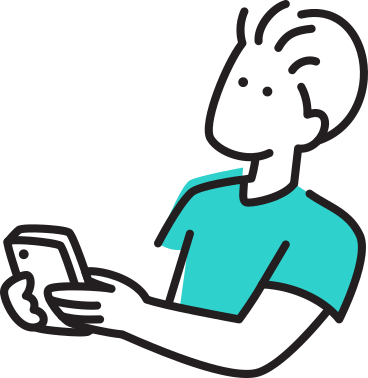 Man with phone PNG, SVG