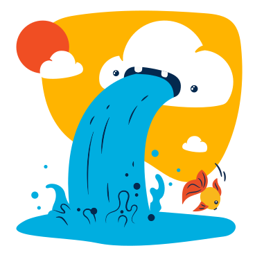 Water cycle PNG, SVG