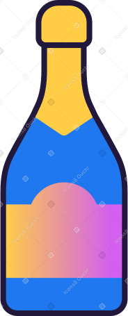 champagne Illustration in PNG, SVG