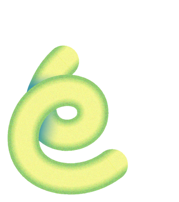 Spirale jaune volumétrique avec texture PNG, SVG