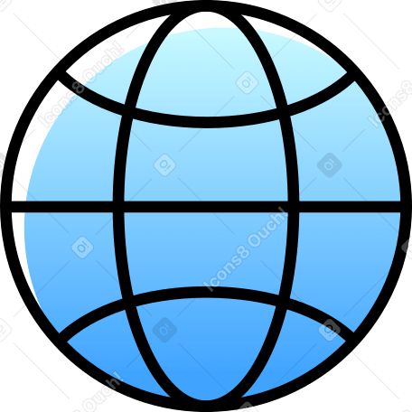 Sinal de globo azul PNG, SVG