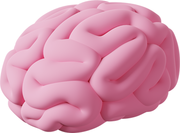 Pink brain PNG, SVG