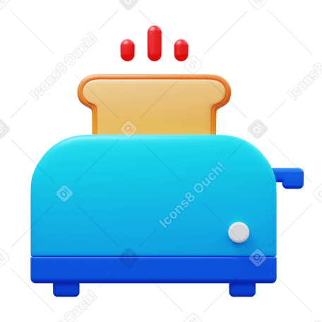 3D toaster PNG, SVG