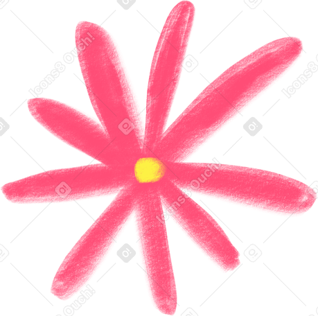 big pink flower Illustration in PNG, SVG