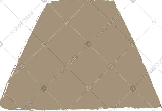 grey trapezoid PNG, SVG