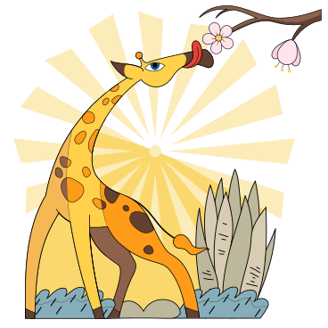 Жирафа в PNG, SVG