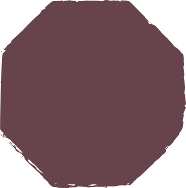 Brown octagon PNG, SVG