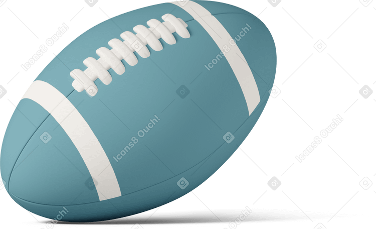 3D rugby ball PNG, SVG