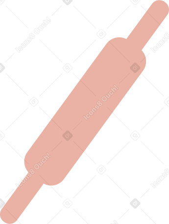 pink rolling pin PNG, SVG
