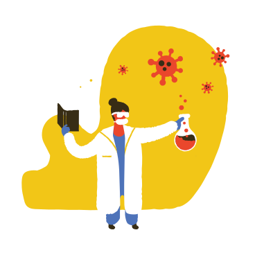 Scientist experimenting in laboratory PNG, SVG