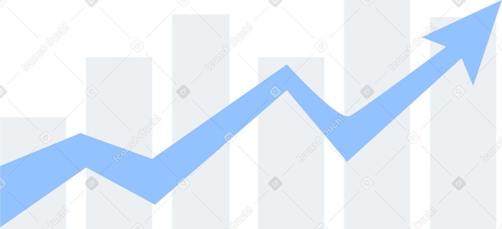 growth chart Illustration in PNG, SVG