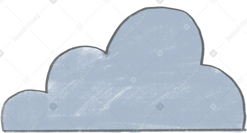 blue cloud Illustration in PNG, SVG
