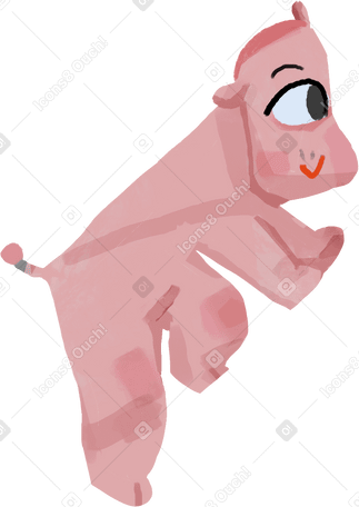 hippo Illustration in PNG, SVG