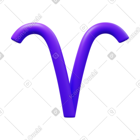 3D aries PNG, SVG