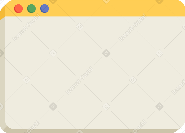 желтый веб-браузер в PNG, SVG