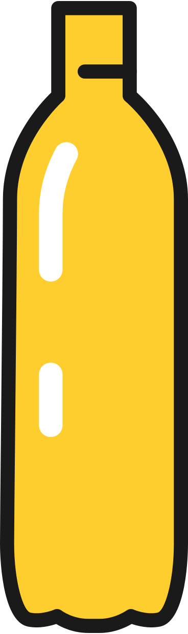 Garrafa de plástico pequena PNG, SVG