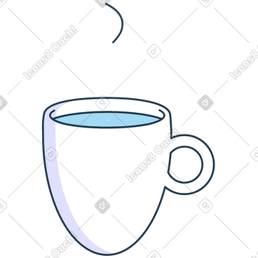 Cup with steam PNG, SVG