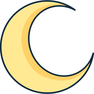 작은 노란색 달 PNG, SVG