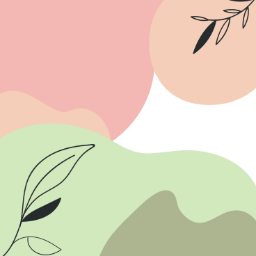 Пастельный абстрактный фон с листьями в PNG, SVG