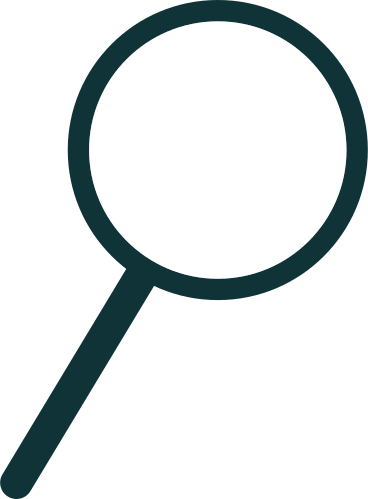 black magnifying glass PNG, SVG