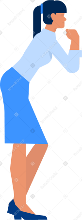 女人倾斜 PNG, SVG