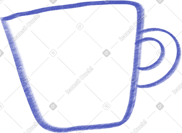 blue cup PNG, SVG