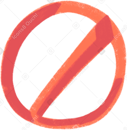 un signe rouge PNG, SVG