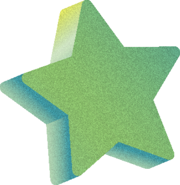 Étoile texturée tridimensionnelle PNG, SVG