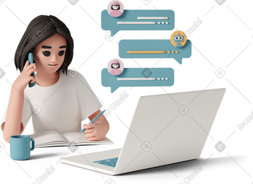 Illustrations vectorielles style 3D Casual life aux formats PNG et SVG