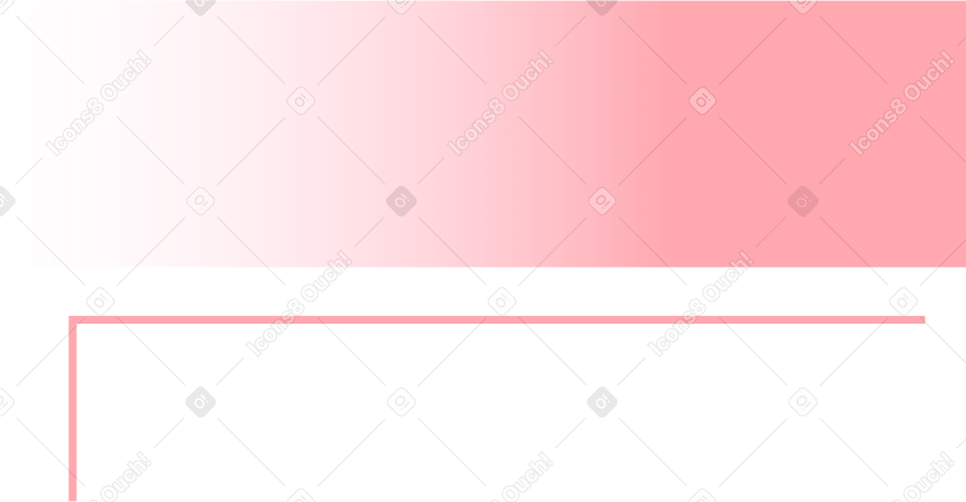 transparent red rectangle with connecting line PNG, SVG