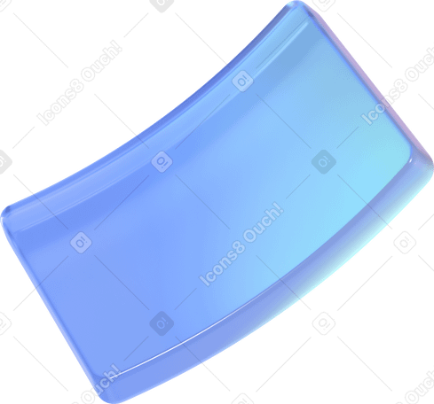 3D rectangular lense PNG, SVG