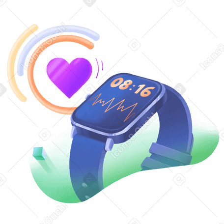 Health tracking via apple watch PNG, SVG