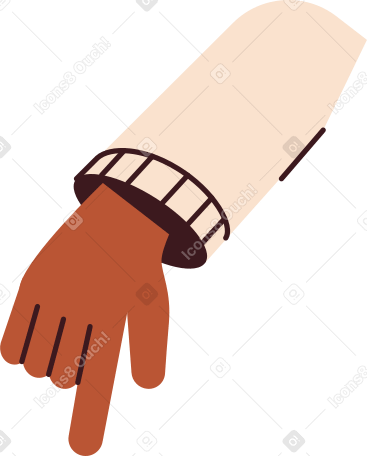 pointing part of the hand Illustration in PNG, SVG