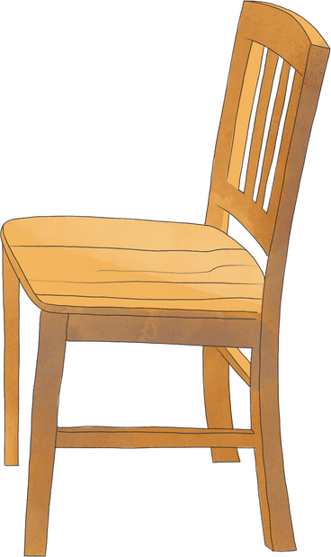 wooden chair PNG, SVG